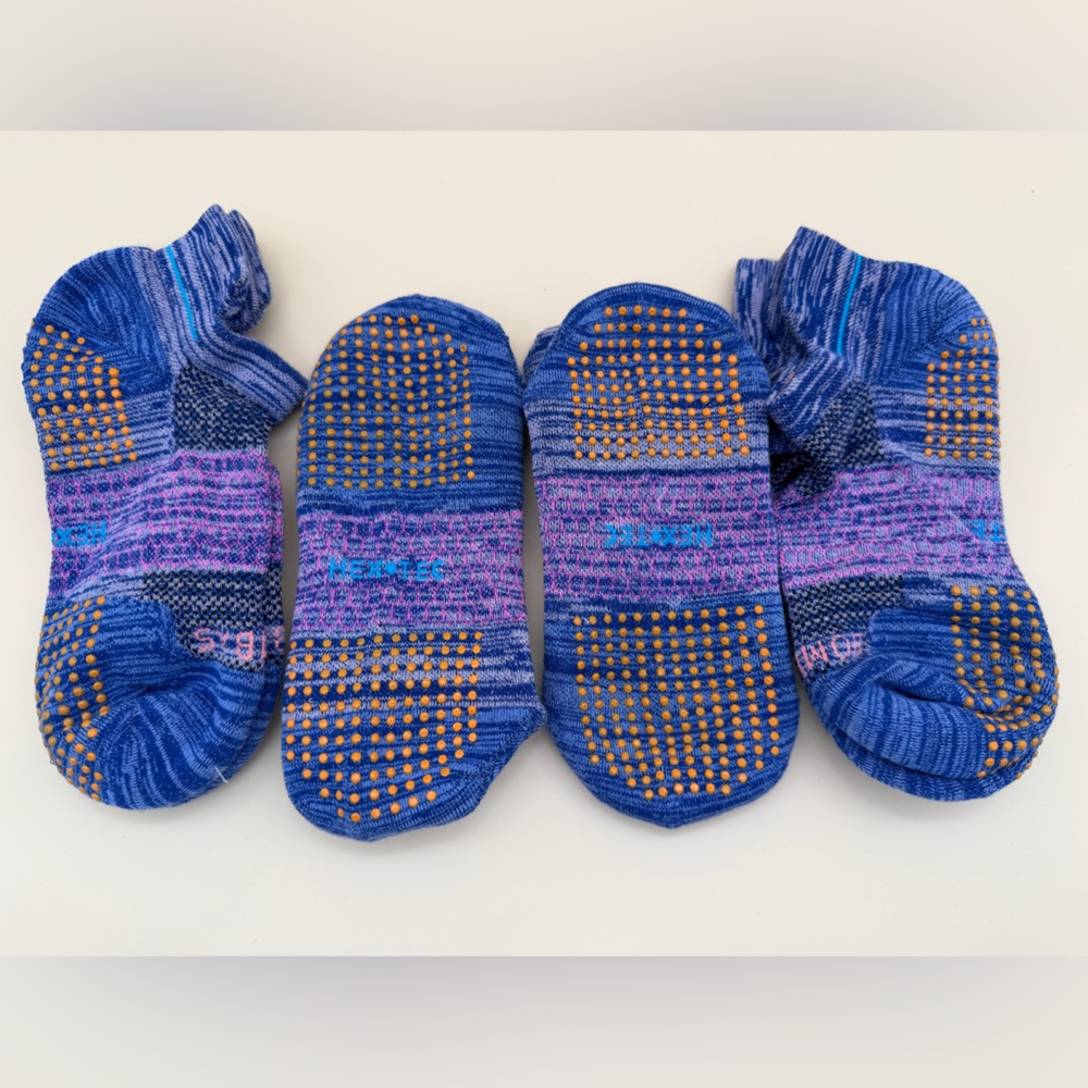 Bombas Women's Performance Gripper Hex Tec Ankle Socks Medium 3 Pairs - Picture 2 of 3